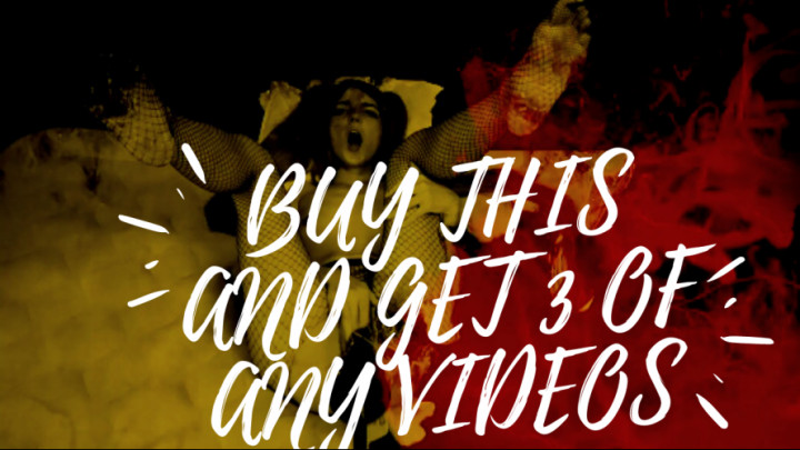 BUY THIS AND GET 3 OF ANY VIDEOS - Jan 5, 2022