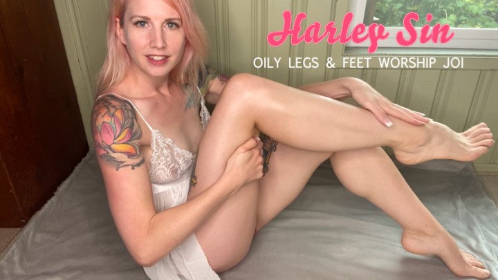 Harley Sin Oily Legs And Feet Worship Joi