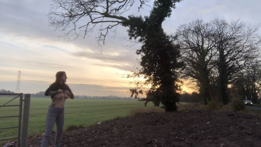 Flashing on the Side of the Road