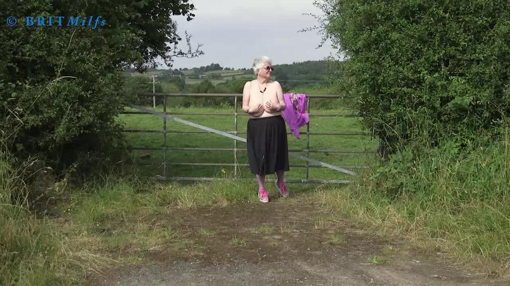 Britmilfs Naughty Granny Outdoors