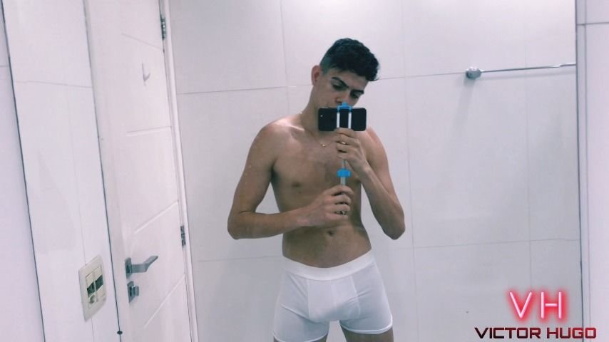 Victorhugo Taking A Bath In White Underwear She Wa