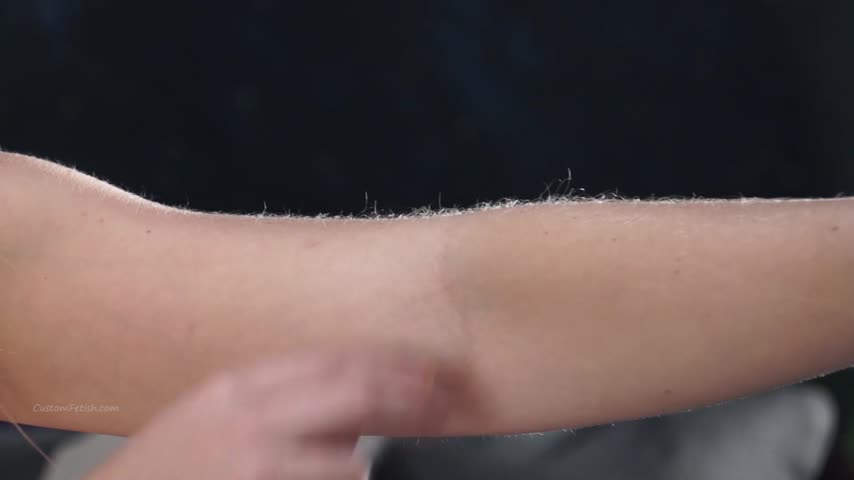 Julie Makes Arm Hair Grow w/ Bubble Gum