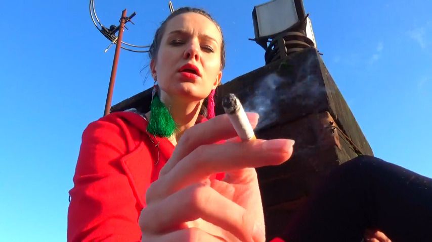 Roof HUMAN ASHTRAY Smoking Humiliation