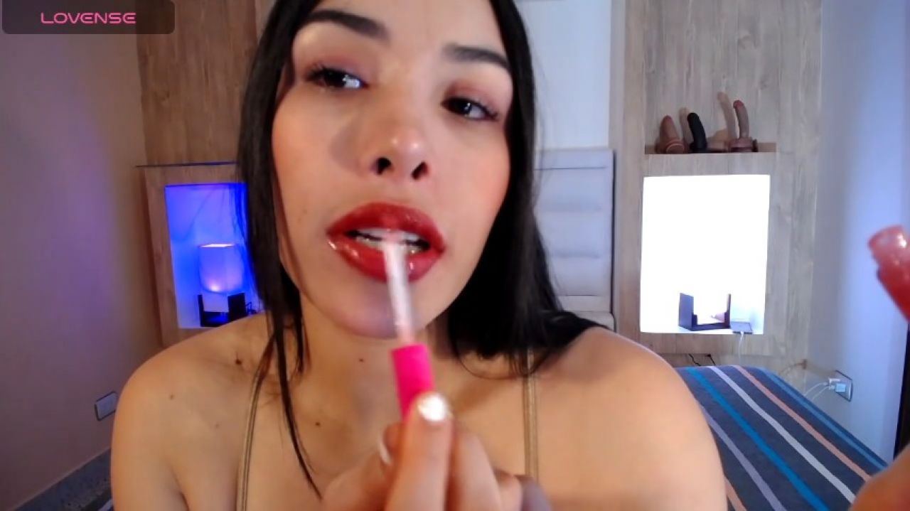 The Saliva-Covered Dildo's Throat-Filling Journey