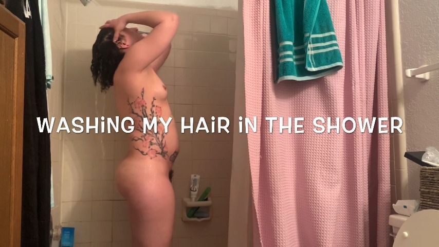 Washing My Hair in the Shower