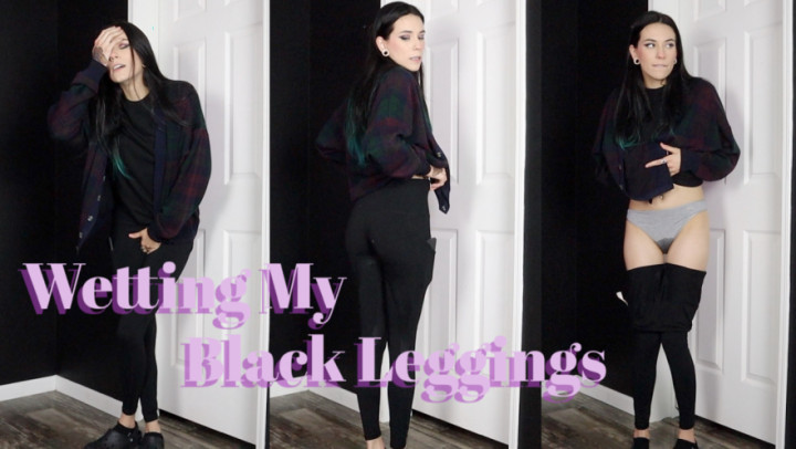 Desperate Pee in Black Leggings - Jul 26, 2021