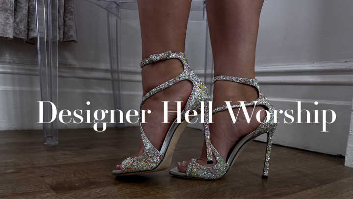Sensual designer heel worship