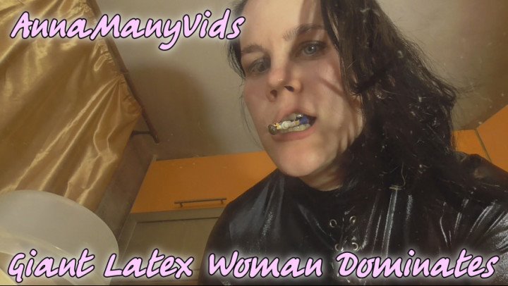 Annamanyvids Giant Latex Woman Dominates