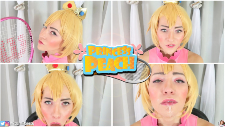Princess Peach's Crying Ahegao Blowjob