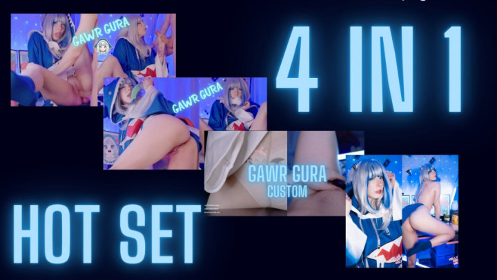 Gura set! 3 videos + photoset