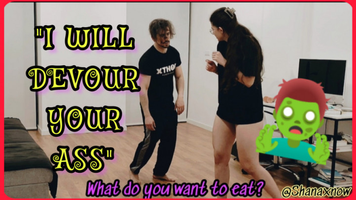 HALLOWEEN - ZOMBIE STARVING FOR YOUR ASS BJ CUM IN MOUTH