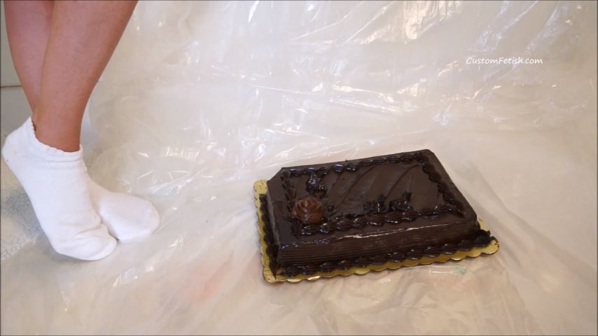 Vicki's White Ankle Socks Vs. Cake