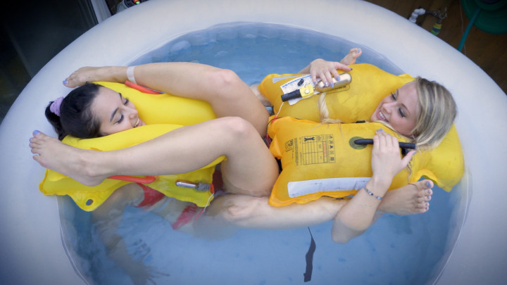 Floating in Lifejackets with Summer Fox