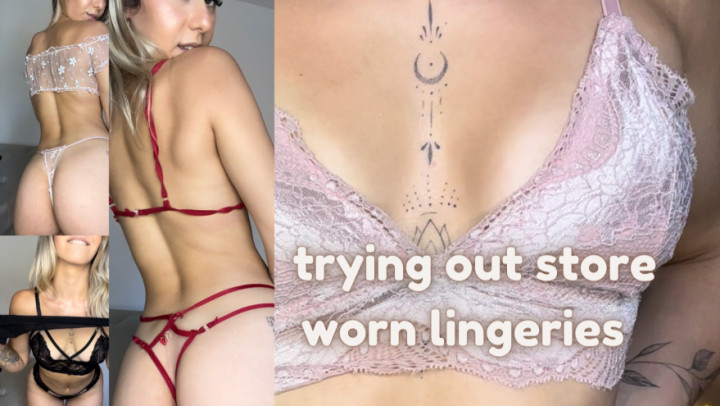 Trying out my Store Lingeries - Mar 13, 2023
