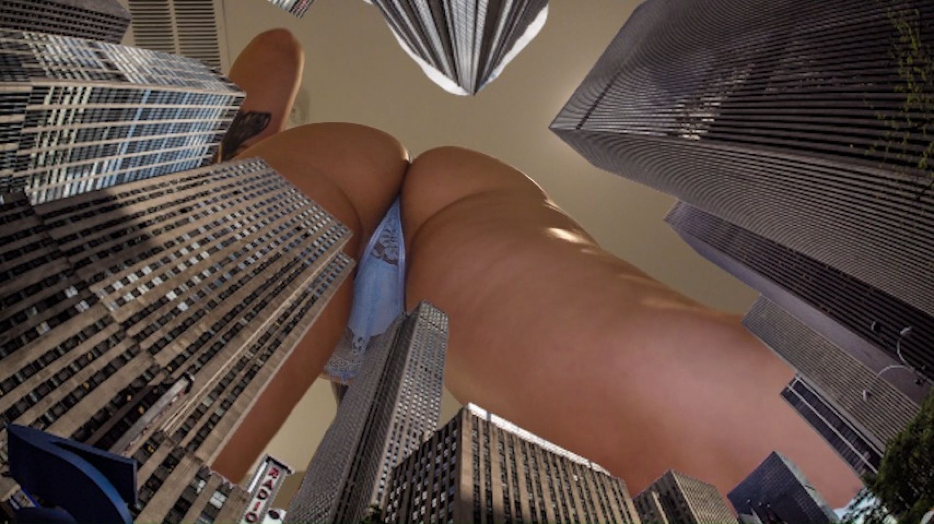 Mia Hope in 'Tiny City Terror' Giantess SFX