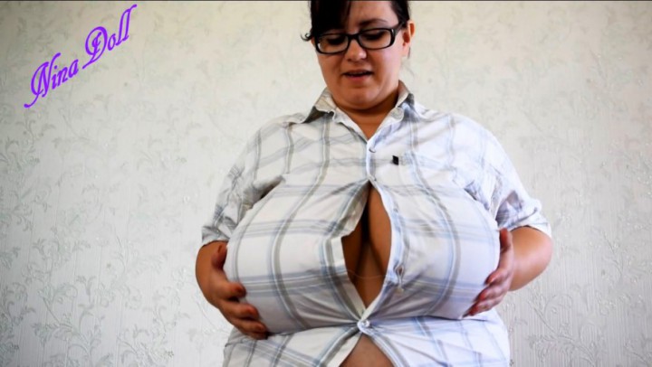 I broke those buttons with my boobs