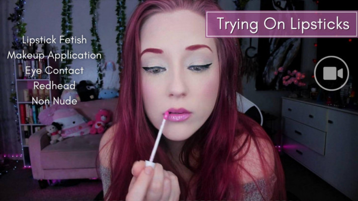 Trying On Lipsticks - 1080p