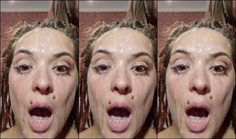 Gagging And Cover My Gf Face In Spit