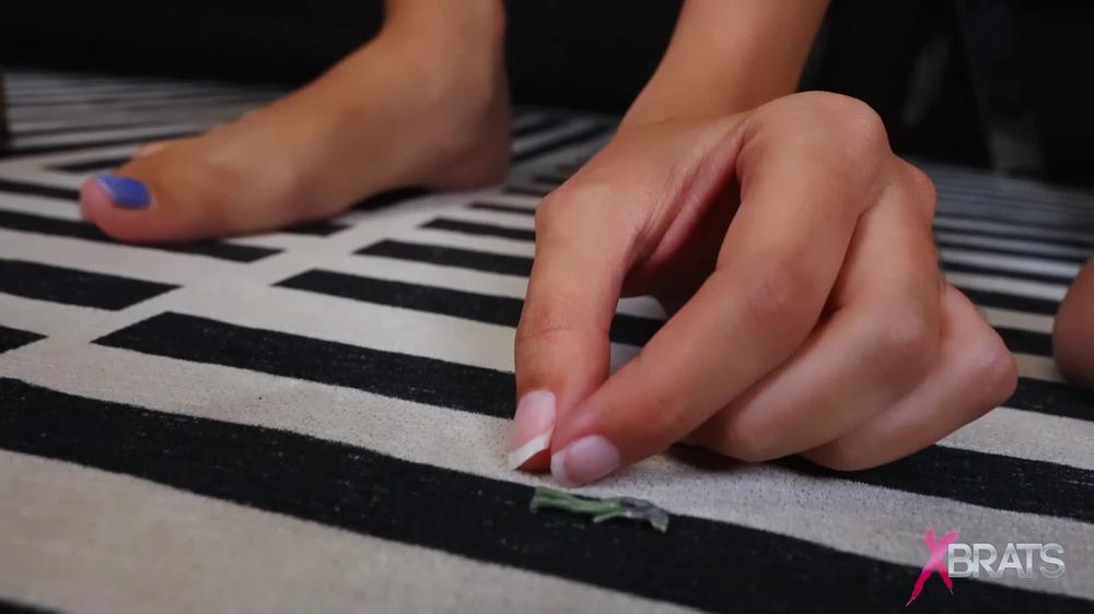 Bratty Foot Girls - Aria Nicole - Shrunken Under Lil Step-Sis - Hd 1080P Mp4