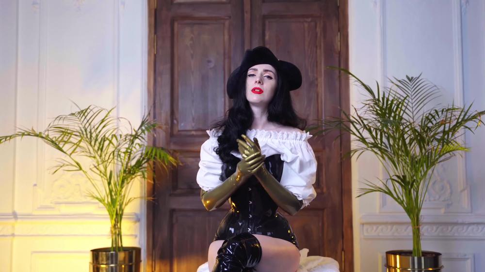 Joi Pirate Fantasy Golden Latex Gloves