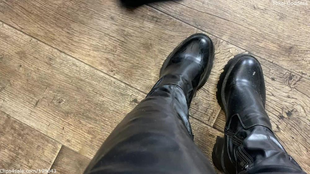 Yokai Goddess - Muddy Over The Knee Boots Worship And Slave'S Palms Trampling