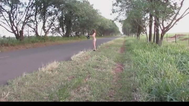 Misssweetteen Naked On The Road