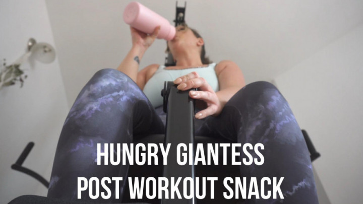A Post Workout Snack For a Hungry Giantess - August 26, 2023