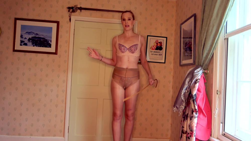 Ariel Anderssen Stripped To My Lingerie Hose B4 Caning