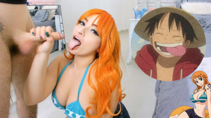 Cosplay Nami one piece blowjob - August 17, 2020