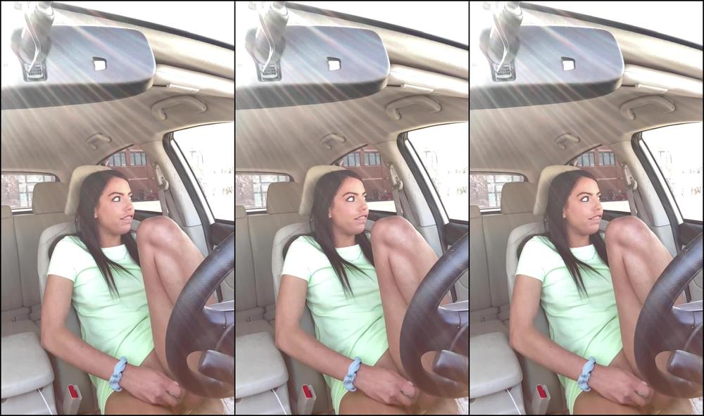 Cumming In My Car With Butt Plug