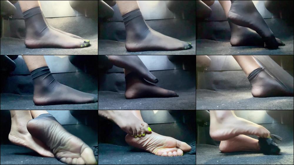 Removing My Nylons In The Car