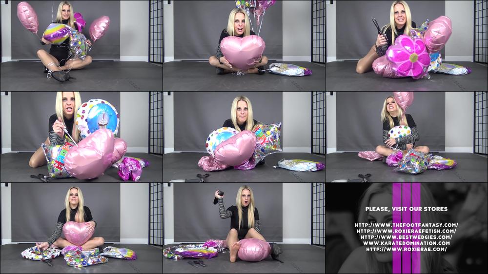 Roxieraefetish Mylar Balloon Popping