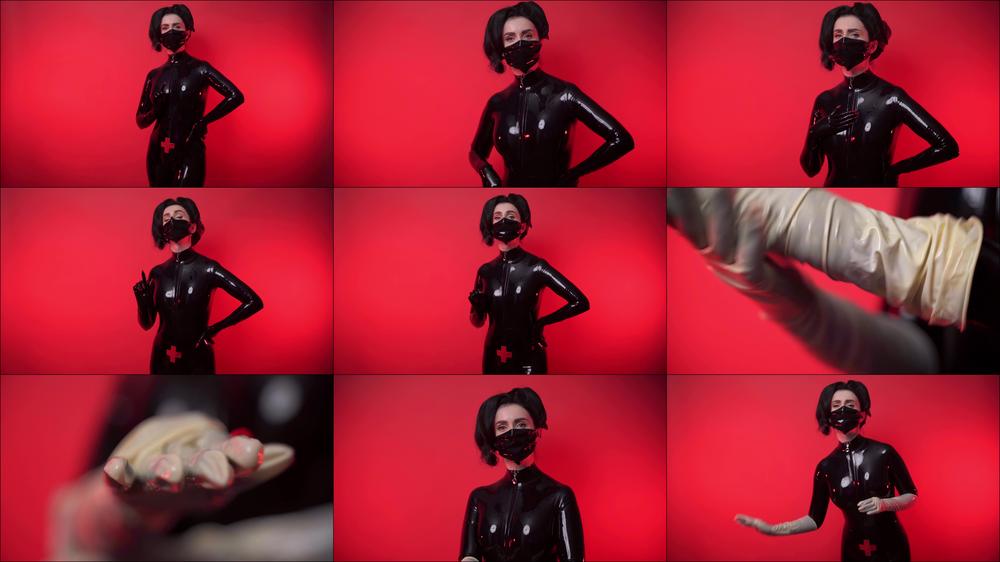 Joi Latex Nurse Takes Cum Analysis