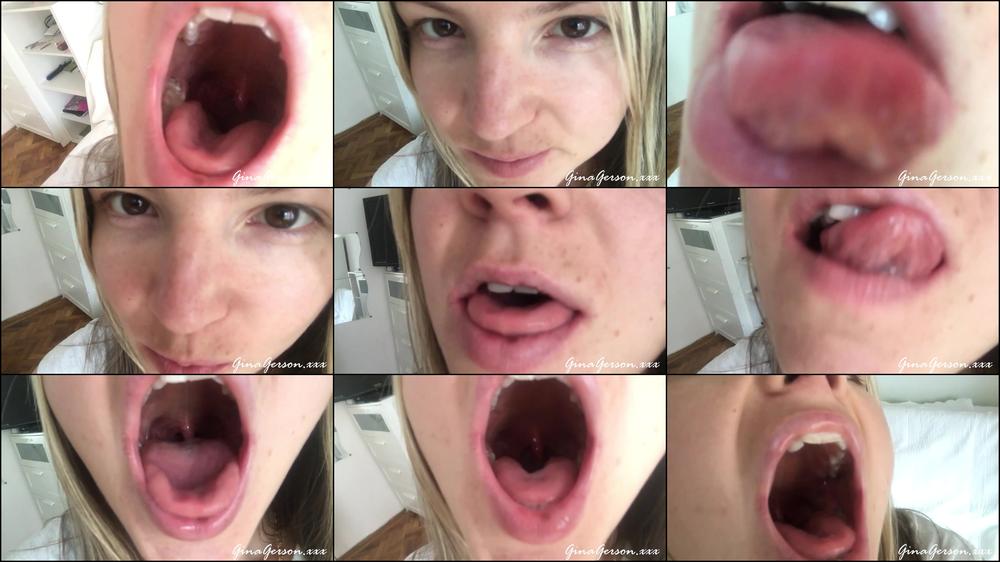 Tongue saliva throat fetish