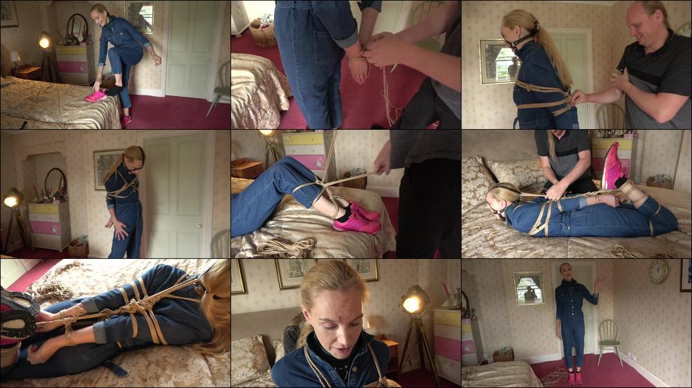 Ariel Anderssen A Cheery Rope Tie W Harness Gag Denim