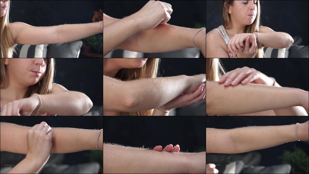 Julie Makes Arm Hair Grow w/ Bubble Gum