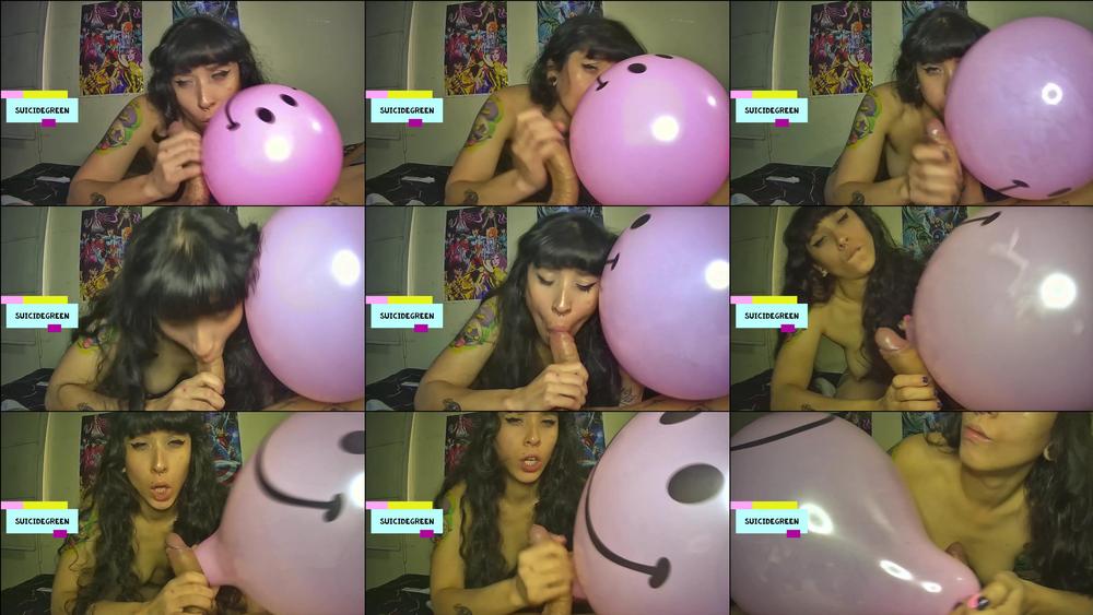 BLOWJOB WHILE I BLOWING A PINK BALLOON - February 22, 2021