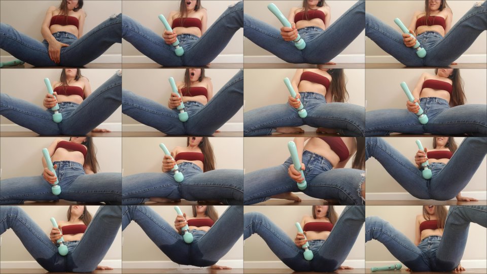 Hazel Simone Intense Jeans Wetting Orgasm