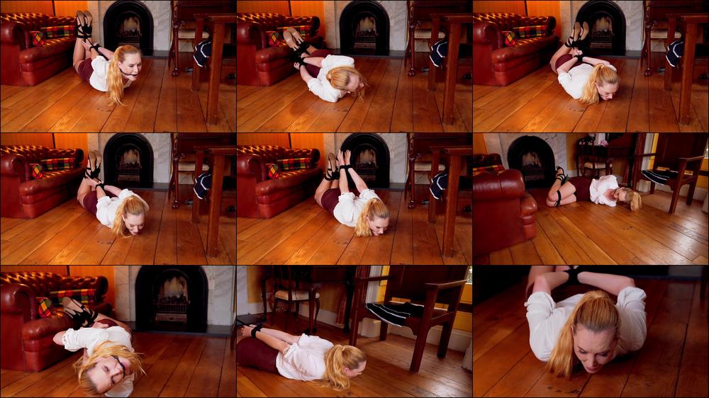 Ariel Anderssen Hogtied Gagged By Intruder