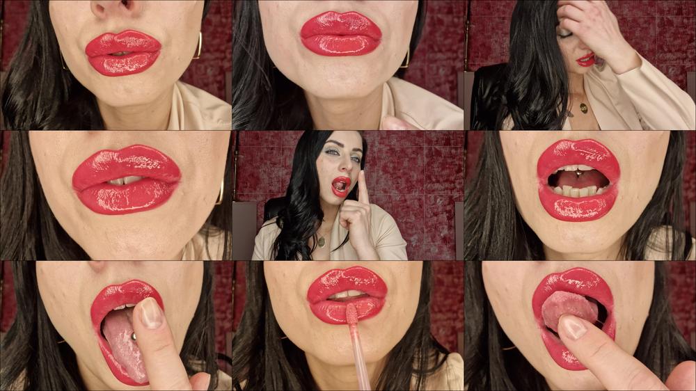 Lipstick and tongue mindfuck part 1
