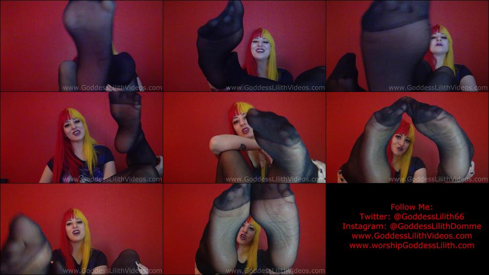 Goddess Lilith Nylons Chastity Foot Humiliation