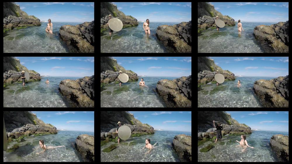 BTS - Wicked Weasel bikini in the sea