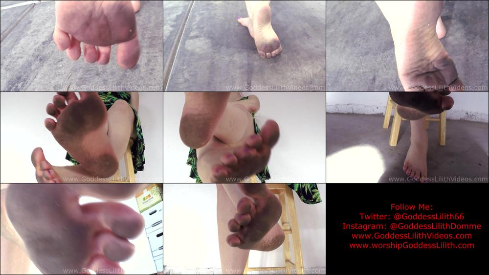 Goddess Lilith Filthy Goddess Garage Feet Pov