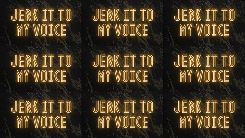 Jerk it to my voice - Audio only