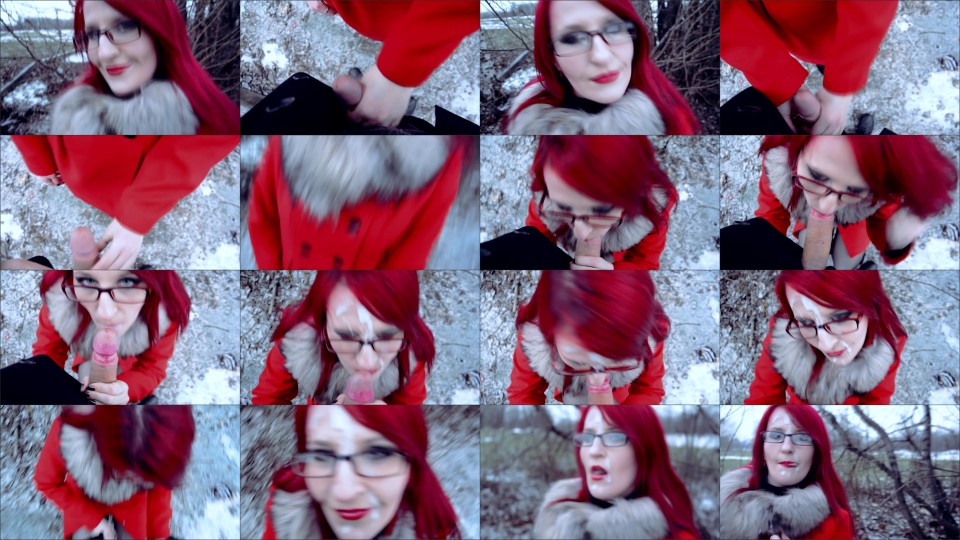 AnnDarcy Massive Facial Cumshot In Public Place