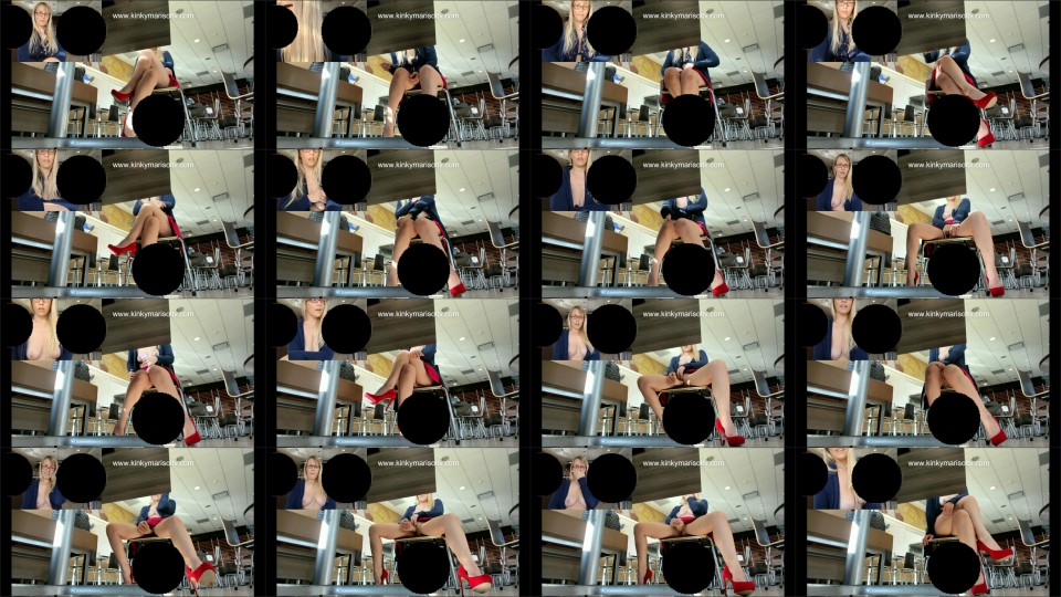 Kinkymarisol Public Play In Red Heels