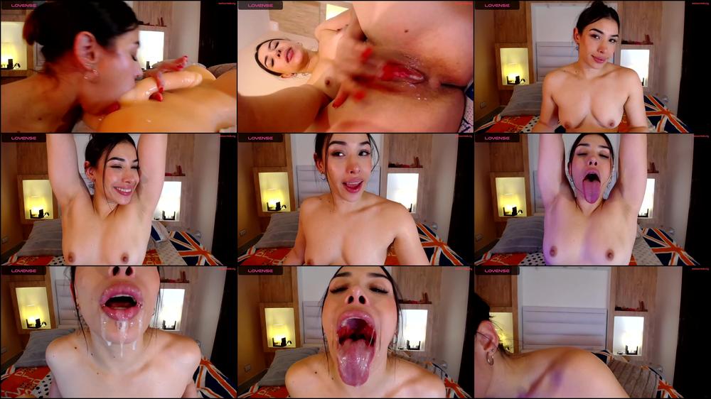 Dildo Domination: Woman's Saliva-Filled Throat Action