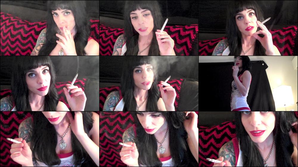 Smoking in White Pants