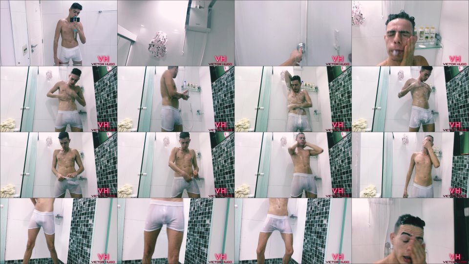 Victorhugo Taking A Bath In White Underwear She Wa
