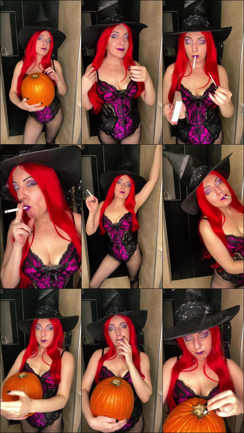 SMOKING VIDEO / WITCH COSPLAY - October 31, 2023